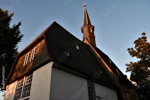 Wendelinskapelle im Abendlicht in Butzbach / Wetterau photo