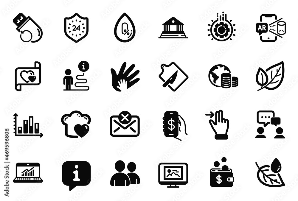 Vector Set of Business icons related to Touchscreen gesture, Photo thumbnail and Diagram graph icons. Flash memory, Augmented reality and Budget signs. Money app, Cutting board and Leaf. Vector Vector Set of Business icons related to Touchscreen gesture, Photo thumbnail and Diagram graph icons. Flash memory, Augmented reality and Budget signs. Money app, Cutting board and Leaf. Vector