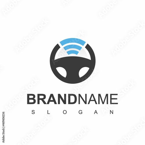 Online Car Logo, Taxi App Symbol