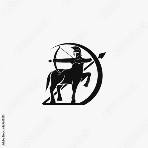 Fototapet archer centaur logo