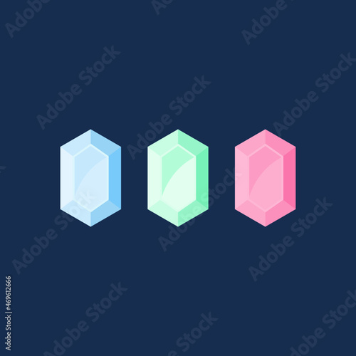 diamond gem icon vector