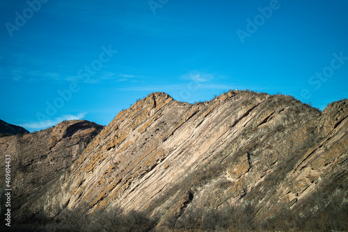 landscape with blue sky
