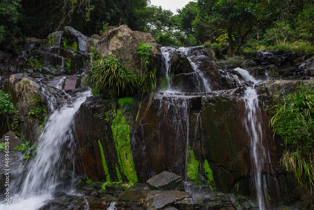 Cascade waterfall river in tropical forest Cascade waterfall river in tropical forest