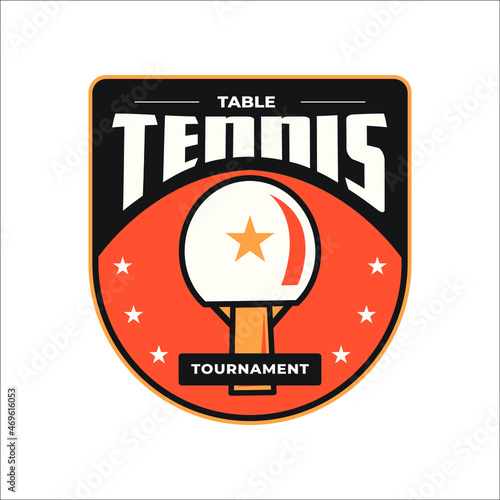 Table tennis logo ball competition