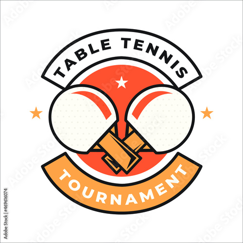 Table tennis logo ball competition