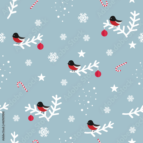 Christmas holiday vector seamless pattern