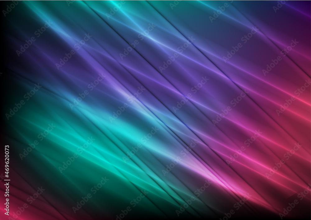 Colorful neon smooth stripes abstract modern tech background. Vector design Colorful neon smooth stripes abstract modern tech background. Vector design