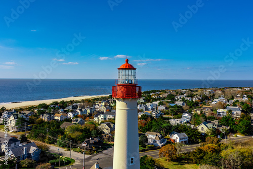 Tablou pe pânză aerial view of ocean at cape may