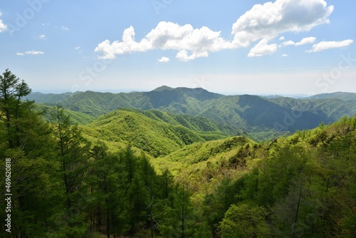 Climbing view from Nikko to Mount Hnagetsu  Tochigi  Japan 