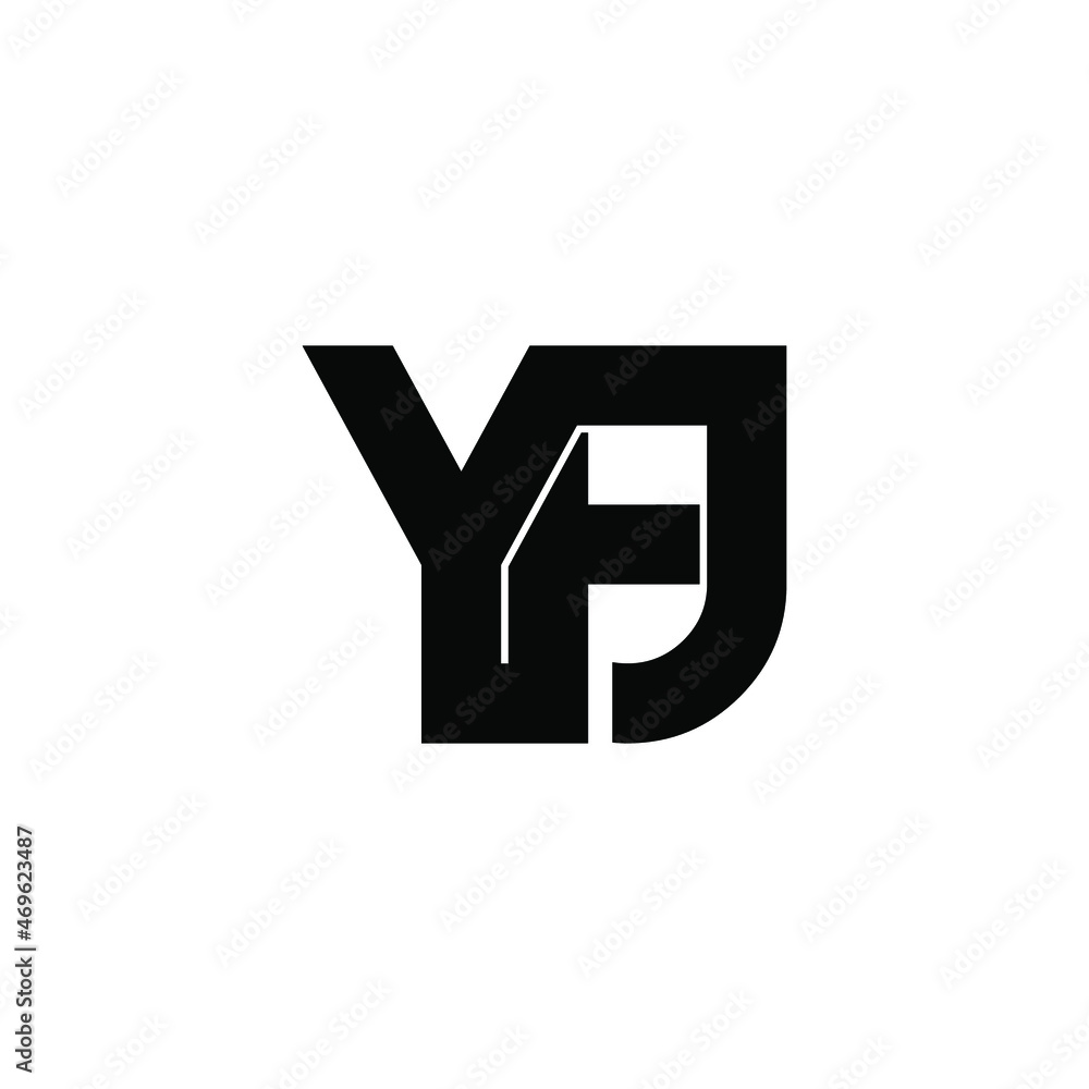 yfj initial letter monogram logo design yfj initial letter monogram logo design