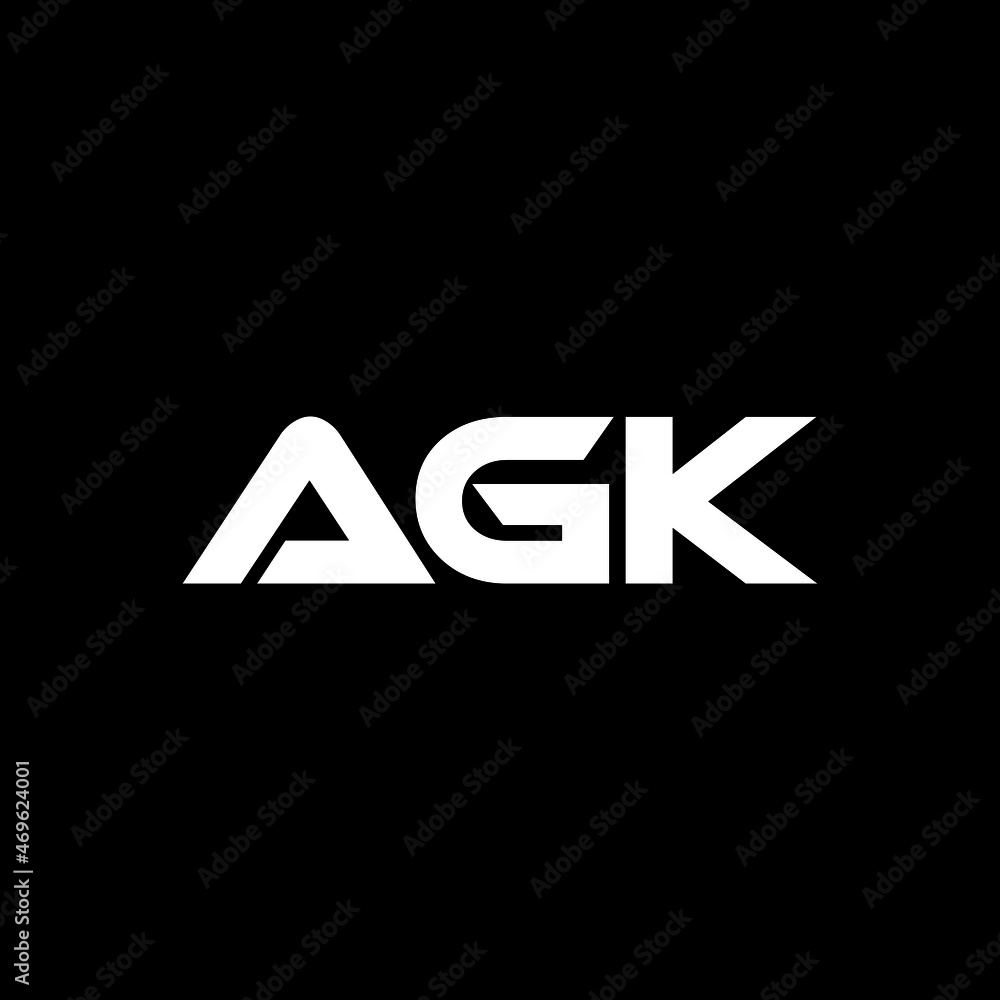 AGK letter logo design with black background in illustrator, vector logo modern alphabet font overlap style. calligraphy designs for logo, Poster, Invitation, etc. AGK letter logo design with black background in illustrator, vector logo modern alphabet font overlap style. calligraphy designs for logo, Poster, Invitation, etc.