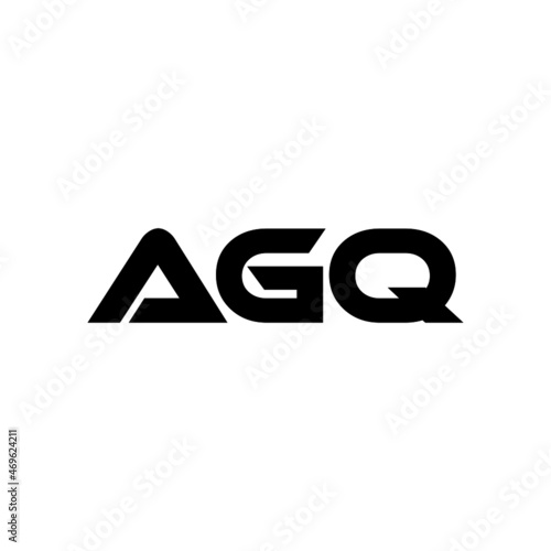 AGQ letter logo design with white background in illustrator, vector logo modern alphabet font overlap style. calligraphy designs for logo, Poster, Invitation, etc.