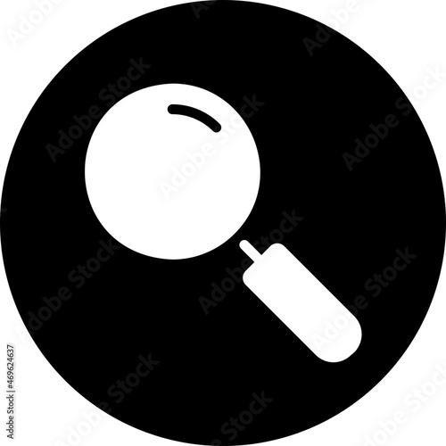loupe glyph icon