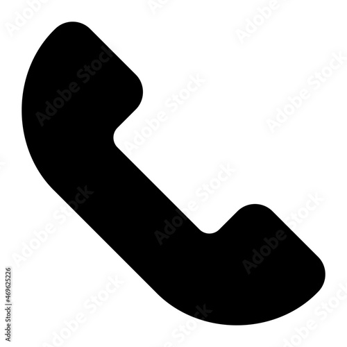 telephone glyph icon