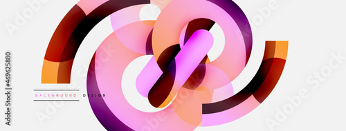 Circle abstract background. Vector illustration for wallpaper banner background card or landing page