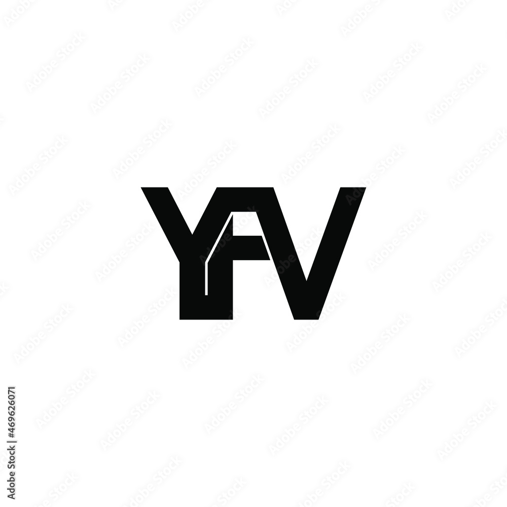 yfv initial letter monogram logo design yfv initial letter monogram logo design