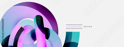 Circle abstract background. Vector illustration for wallpaper banner background card or landing page