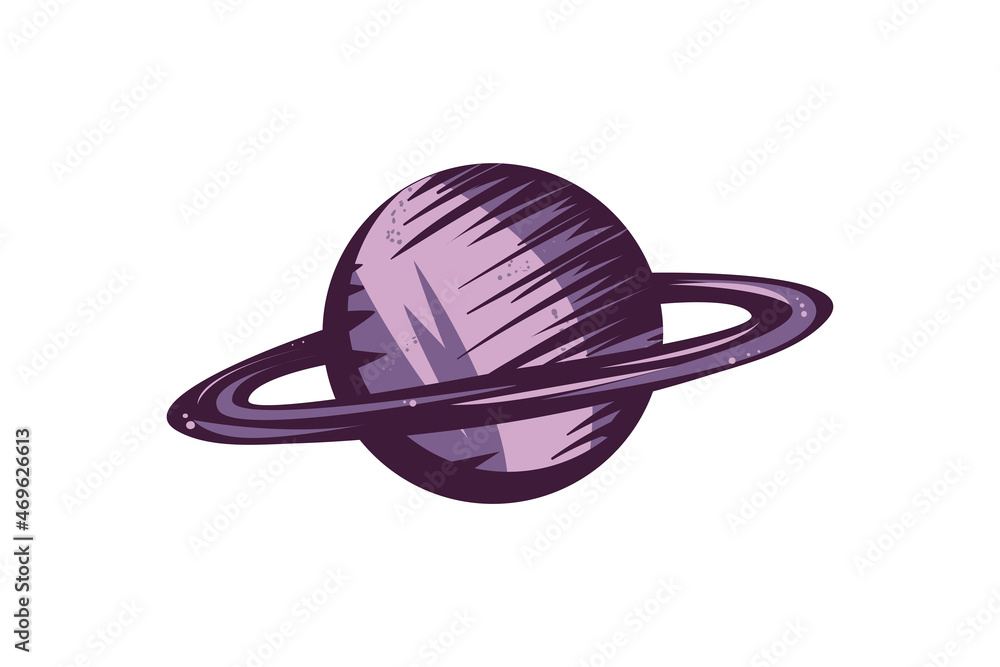 purple saturn illustration purple saturn illustration