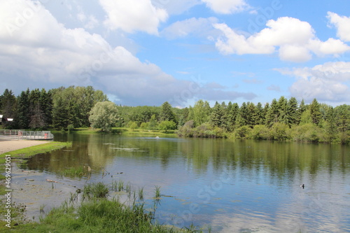 landscape with lake, William Hawrelak Park, Edmonton, Alberta