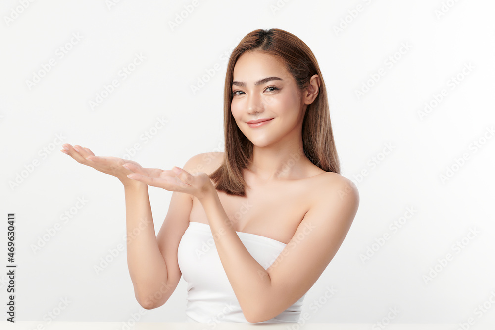 Beautiful young asian woman with clean fresh skin on white background, Face care, Facial treatment, Cosmetology, beauty and spa, Asian women portrait. Beautiful young asian woman with clean fresh skin on white background, Face care, Facial treatment, Cosmetology, beauty and spa, Asian women portrait.