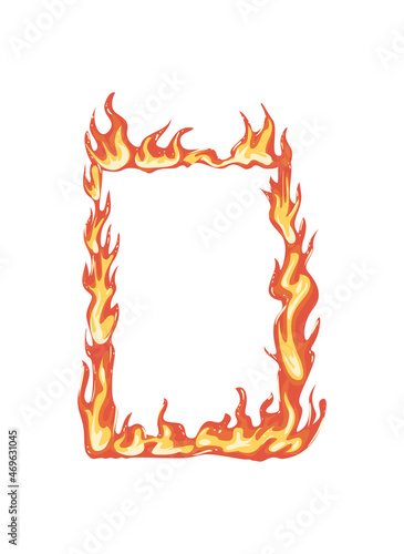 square flame frame