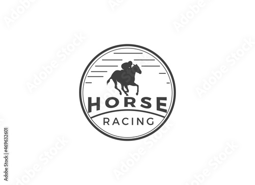 The vintage horse racing logo designs inspiration. 