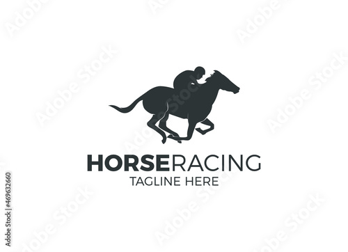 The vintage horse racing logo designs inspiration. Fototapet