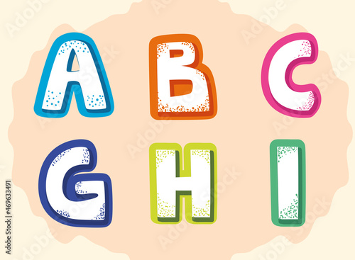 six letters of alphabet