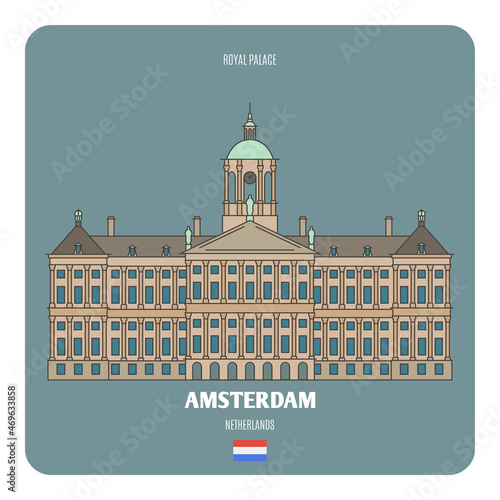 Royal Palace in Amsterdam, Netherlands