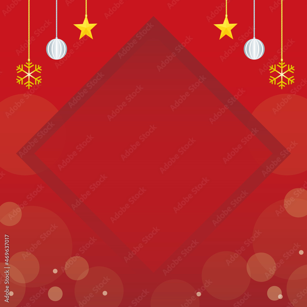 クリスマスイメージの背景イラスト バナー 正方形 クリスマスイメージの背景イラスト バナー 正方形