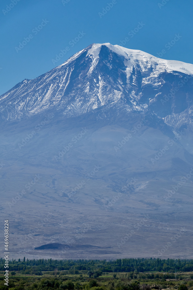 Snowy Summit of Ararat Mountain