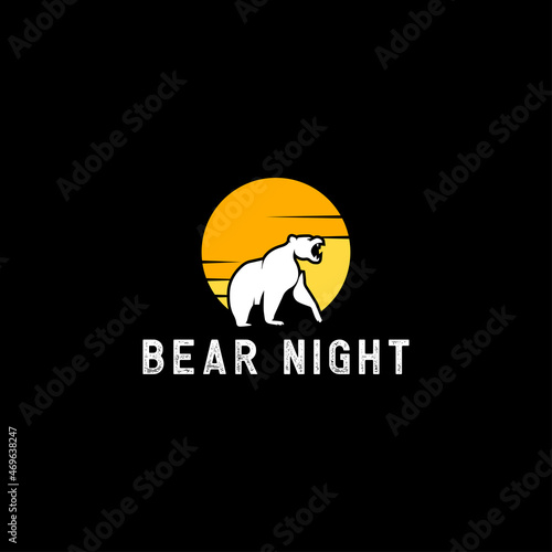 BEAR NIGHT WILD LOGO DESIGN