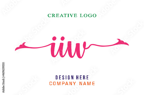 IIW lettering logo is simple, easy to understand and authoritative photo