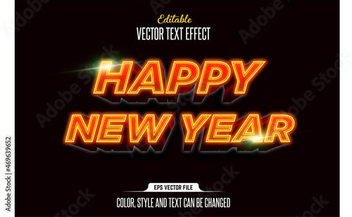 Happy New Year Text effect