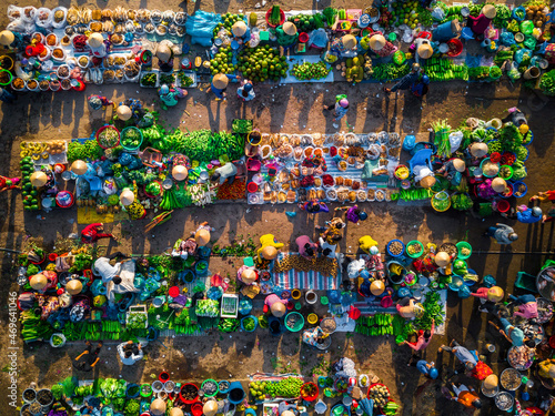 Vi Thanh Market is the largest and most special outdoor agricultural market in Vietnam photo