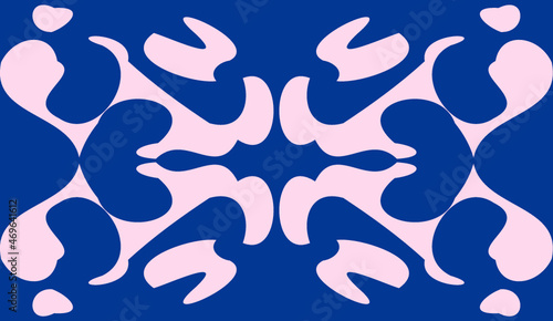 illustration design of blue and white color abstract pattern mandala perfect for wallpaper, banner, template and etc