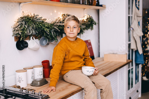 boy with a cup