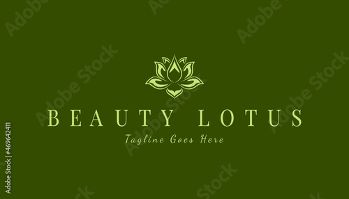 Lotus flower logo inspiration. Aesthetic line art lotus logo design for beauty care, skin care, spa, yoga, boutique, women fashion and beauty clinic treatment. branding identity for feminine business.