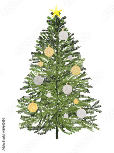 クリスマスツリーオーナメントつき_リアルタッチ_縦