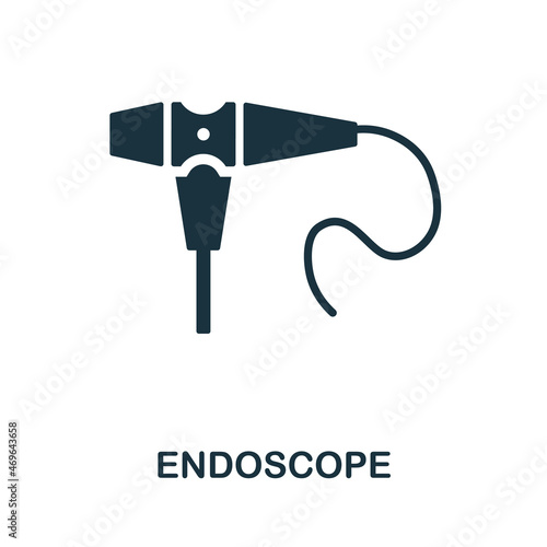 Endoscope icon. Monochrome sign from medical equipment collection. Creative Endoscope icon illustration for web design, infographics and more