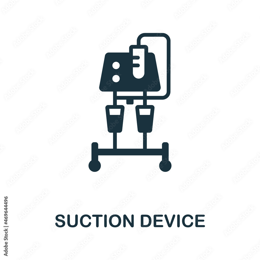 Suction Device icon. Monochrome sign from medical equipment collection. Creative Suction Device icon illustration for web design, infographics and more Suction Device icon. Monochrome sign from medical equipment collection. Creative Suction Device icon illustration for web design, infographics and more