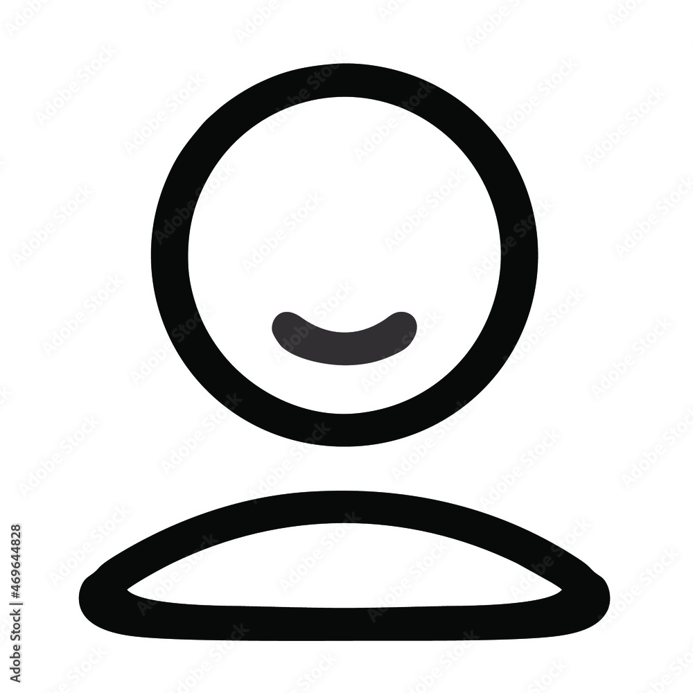 Vector illustration of user profile. Human head and body Vector illustration of user profile. Human head and body
