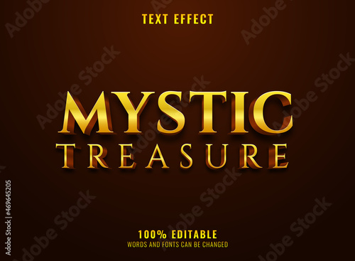 fantasy luxury mystic treasure text effect