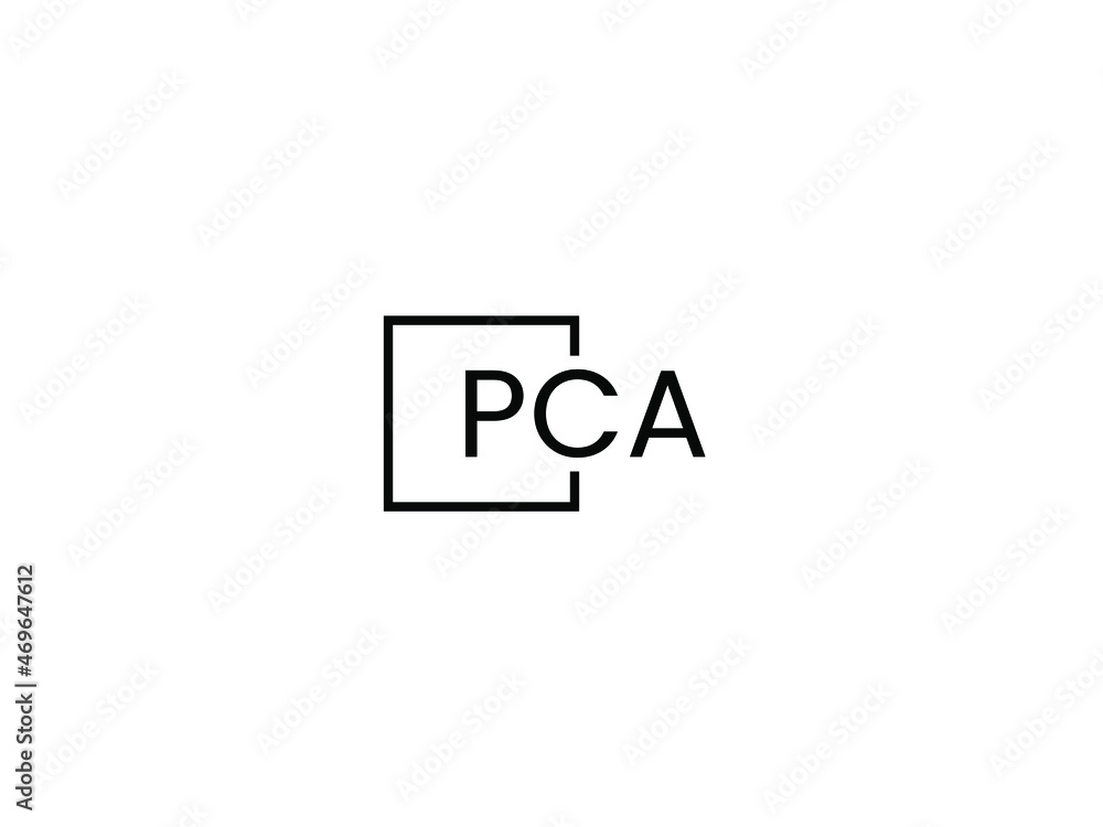 PCA letter initial logo design vector illustration PCA letter initial logo design vector illustration