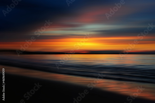 Sunset on the beach © Alaskajade