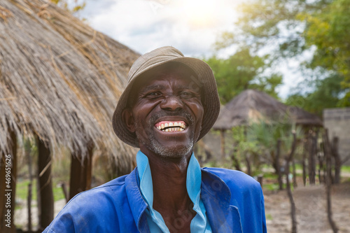 Canvastavla African elderly man