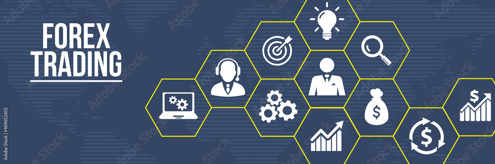 Internet, business, Technology and network concept. FOREX TRADING, new business concept. 3d illustration Internet, business, Technology and network concept. FOREX TRADING, new business concept. 3d illustration