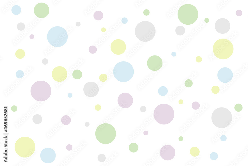 Bunte farbige Kreise auf weißem Hintergrund