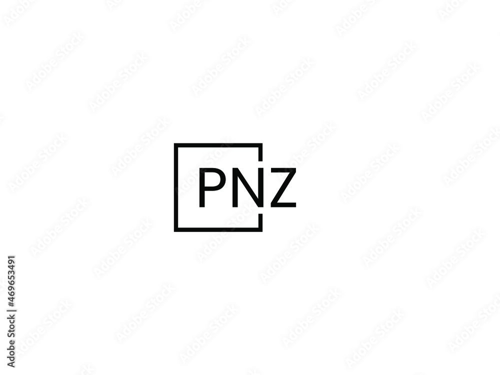 PNZ letter initial logo design vector illustration PNZ letter initial logo design vector illustration