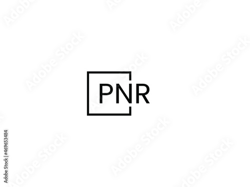 PNR letter initial logo design vector illustration